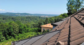 Vista dal terrazzo della mansarda